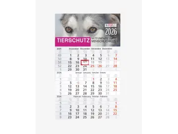 3-Monats-Kalender Hund