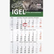 3-Monats-Kalender Igel