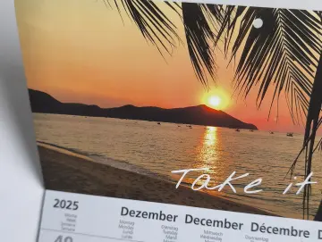 3-Monats-Kalender Palmen