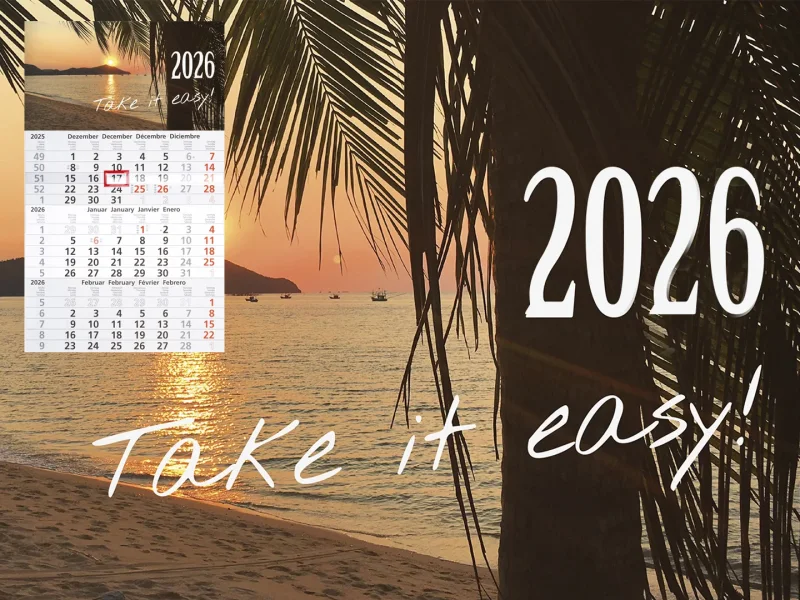 3-Monats-Kalender Palmen