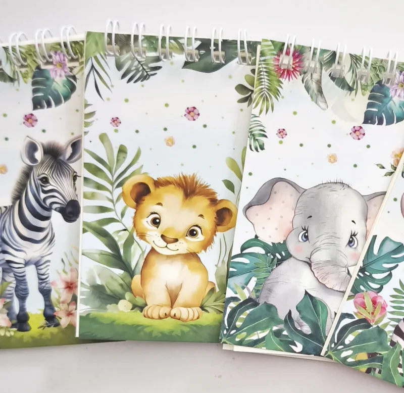 Notizblock Mini Tiermotive 5er Set