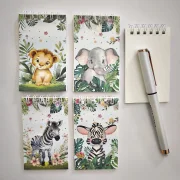 Notizblock Mini Tiermotive 5er Set