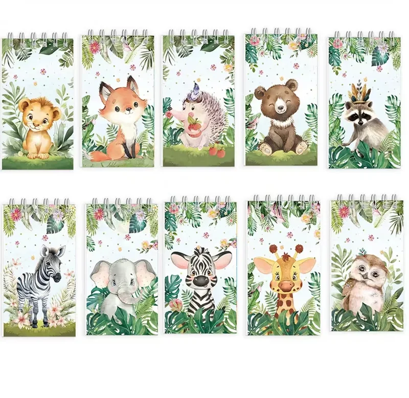 Notizblock Mini Tiermotive 5er Set