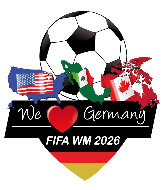 Glitzersticker WM 2026 Germany