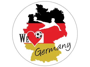 Aufkleber Fußball Deutschland