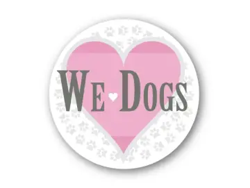 Aufkleber We love Dogs