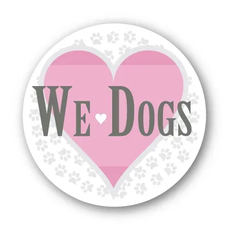 Aufkleber We love Dogs