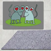 Fußmatte Mäuse 60 x 40 cm