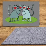 Fußmatte Mäuse 60 x 40 cm