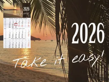 3-Monats-Kalender Palmen