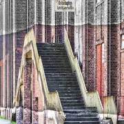 Plattendirektdruck Motiv Treppe