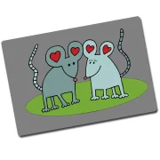 Fußmatte Mäuse 60 x 40 cm