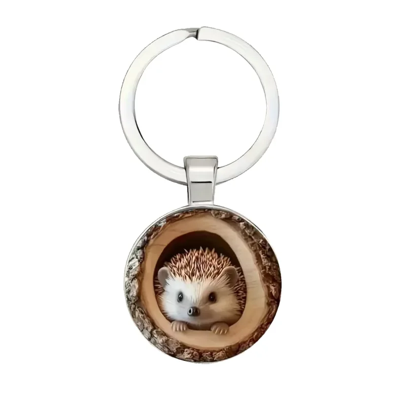 Metall Schlüsselanhänger Igel