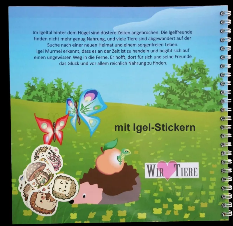 Kinderbuch Spielbuch Igel Murmel