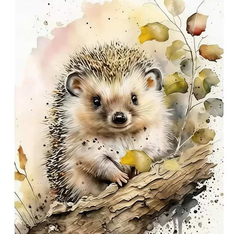 Notizbuch mit Igelmotiv