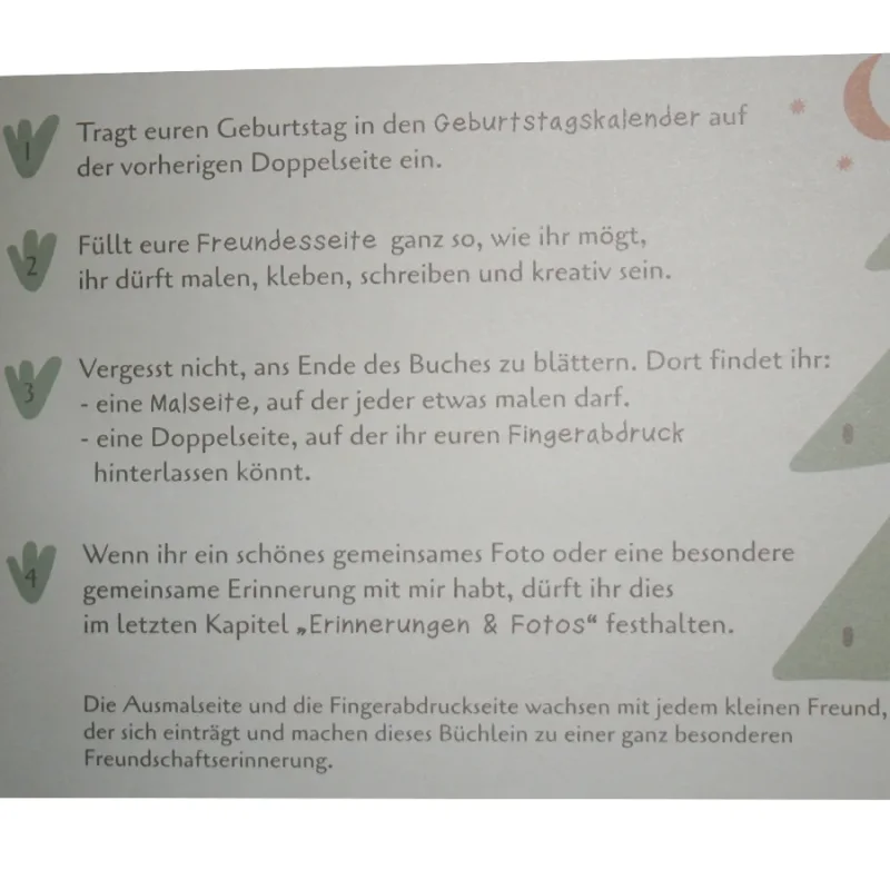 Schulfreundebuch Tiermotive
