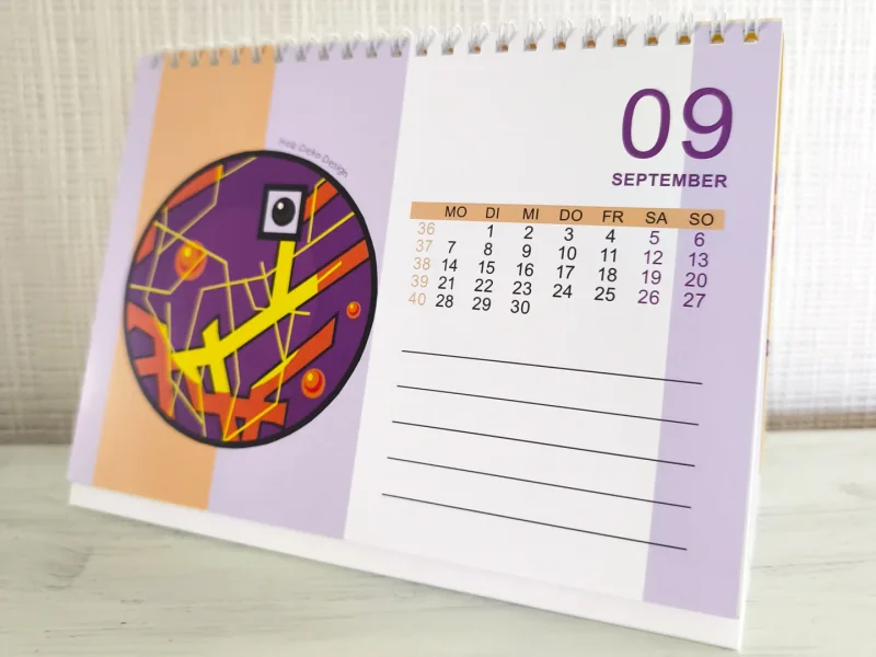 Tischkalender abstrakt