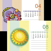 Tischkalender abstrakt